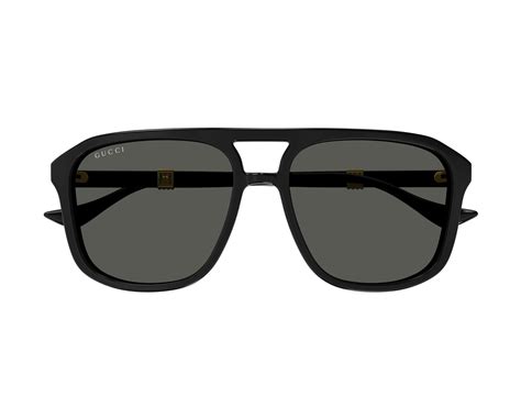 gucci occhiali skj 14 bra4 e|Gucci™ GG1494S 001 57 Black Sunglasses .